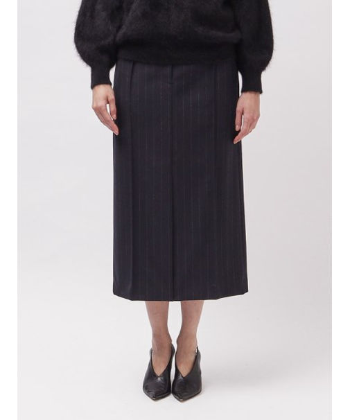 ピンストライプ ペンシルスカート