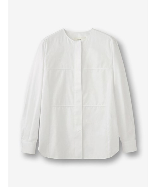 比翼ノーカラーブラウス