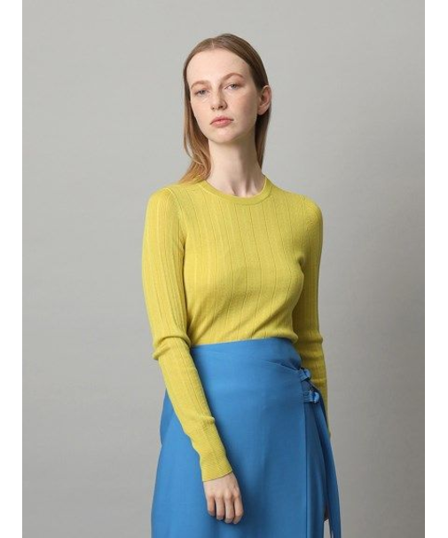 ウールシルク クルーネックニット