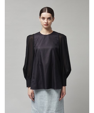 コットン ボリュームブラウス