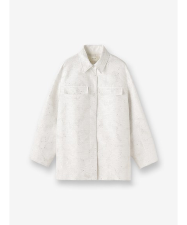 スパンコールラメ シャツジャケット