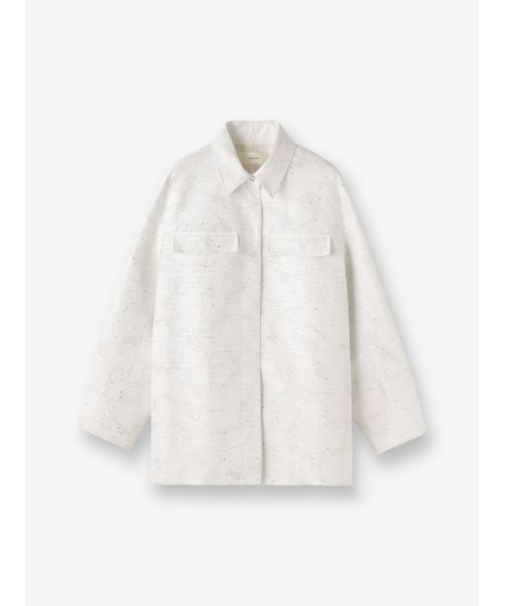 スパンコールラメ シャツジャケット