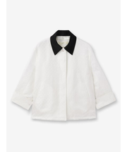 2WAY襟 格子織柄ジャケット