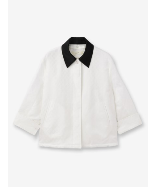 2WAY襟 格子織柄ジャケット