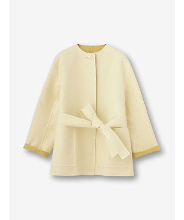 リバーシブル ノーカラージャケット