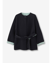 リバーシブル ノーカラージャケット