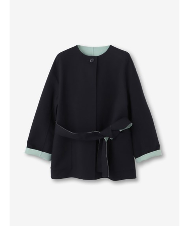 リバーシブル ノーカラージャケット