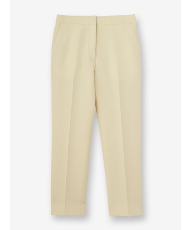 ウールシルク テーパードパンツ