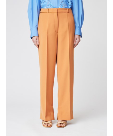 センタープレスカラーパンツ