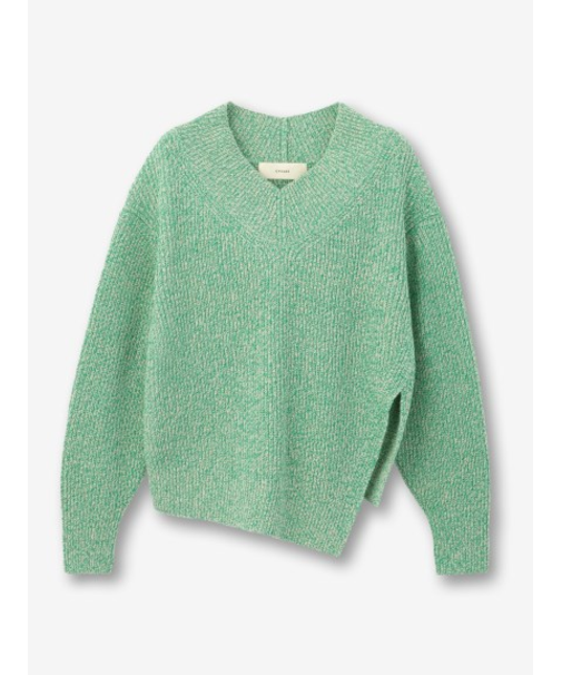 ペーパー混  Vネックニット