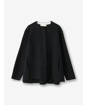 比翼ノーカラージャケット