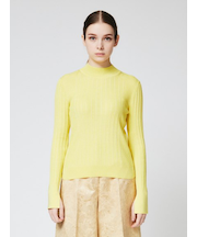 コットンシルク ハイネックニット