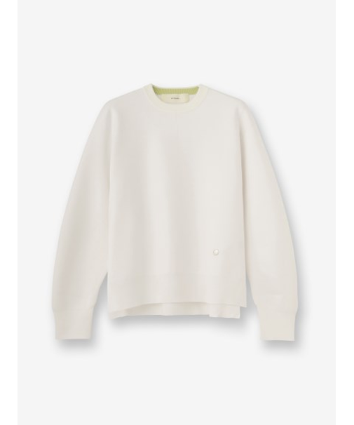 スムースニット クルーネックトップ