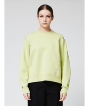 スムースニット クルーネックトップ