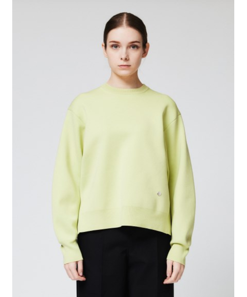 スムースニット クルーネックトップ