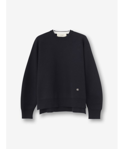 スムースニット クルーネックトップ