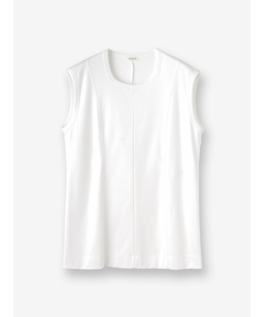 パネルノースリーブカットソー