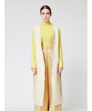 Vネックロングベスト