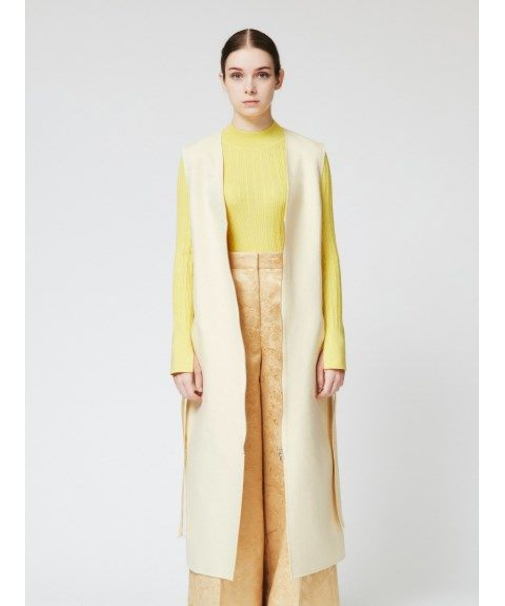 Vネックロングベスト