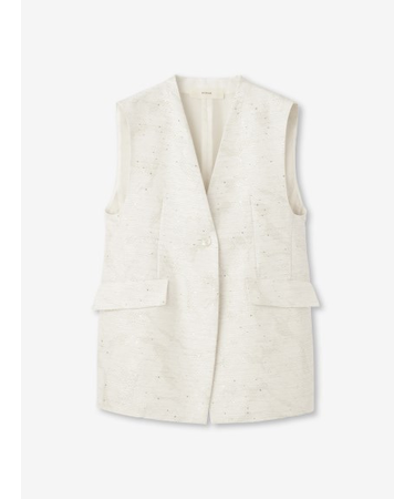 スパンコールラメ Vネックベスト