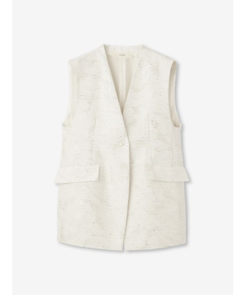 スパンコールラメ Vネックベスト