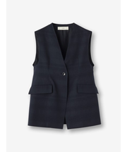 コットン Vネックベスト