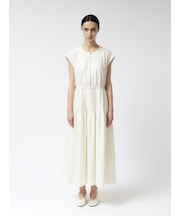 プリーツ切替ワンピース