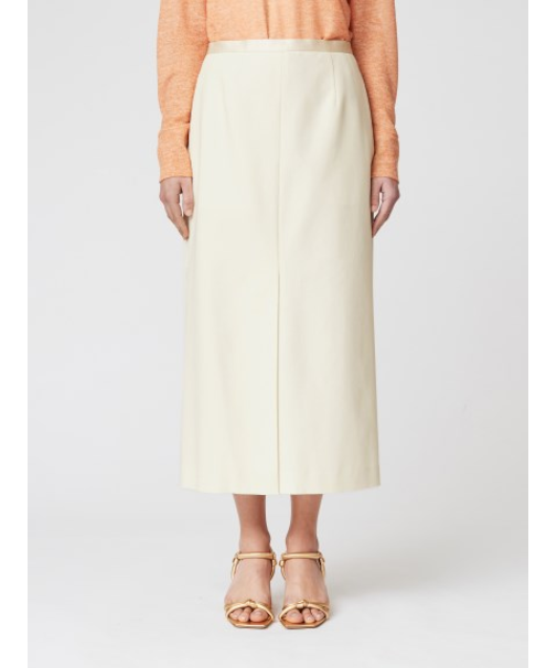 コットンギャバ フロントスリットスカート