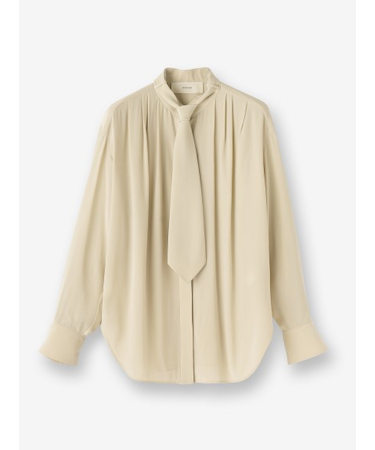 シルク ボウタイブラウス