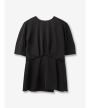 ツイル ペプラムブラウス