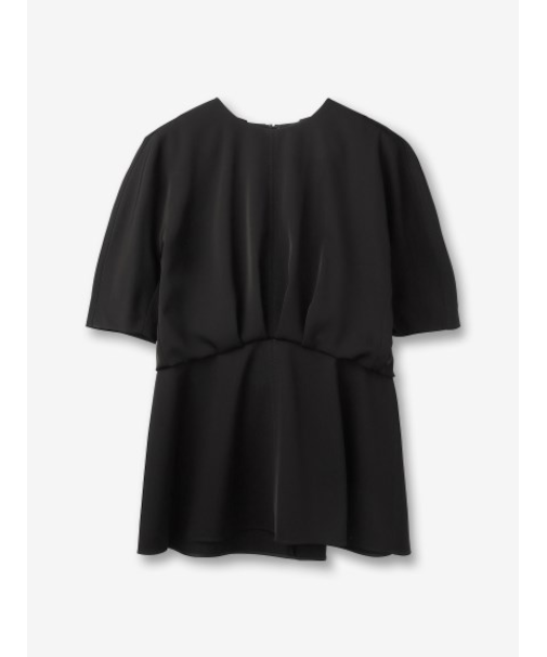 ツイル ペプラムブラウス