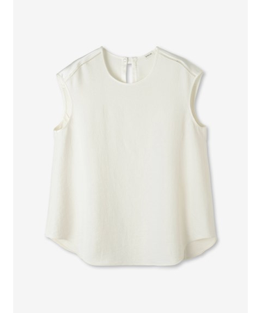 バイカラー ノースリーブブラウス