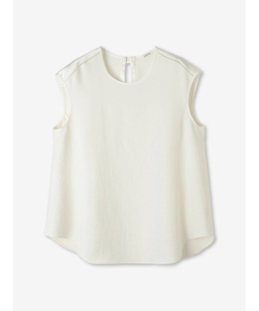 バイカラー ノースリーブブラウス