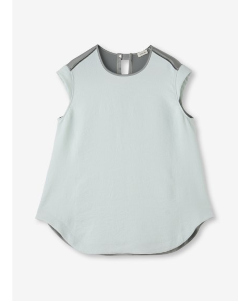 バイカラー ノースリーブブラウス