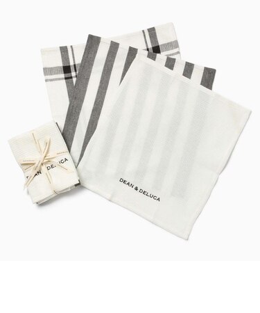 ﾜｯﾌﾙﾃﾞｨｯｼｭｸﾛｽ 3pcsｾｯﾄ ﾎﾜｲﾄ