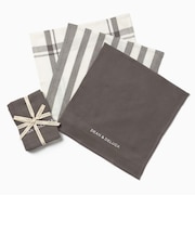 ﾜｯﾌﾙﾃﾞｨｯｼｭｸﾛｽ 3pcsｾｯﾄ ｸﾞﾚｰ