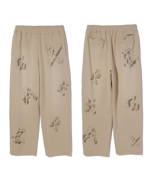 GEOMETRIC SWEAT PANTS