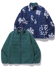 ALLOVER PRINT REVERSIBLE PUFFER JACKET