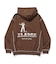 CONTRAST STITCH PULLOVER HOODED SWEATSHIRT