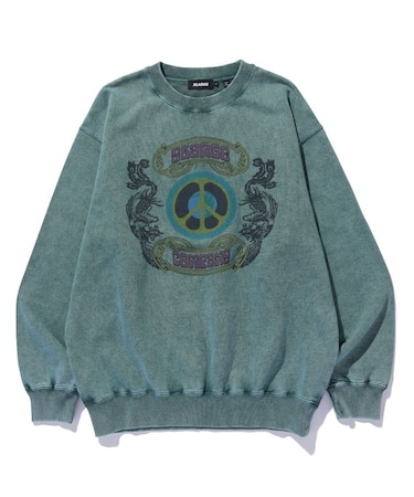 OVERDYED CREST CREWNECK SWEATSHIRT