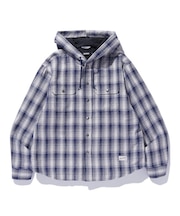 HOODED FLANNEL SHIRT