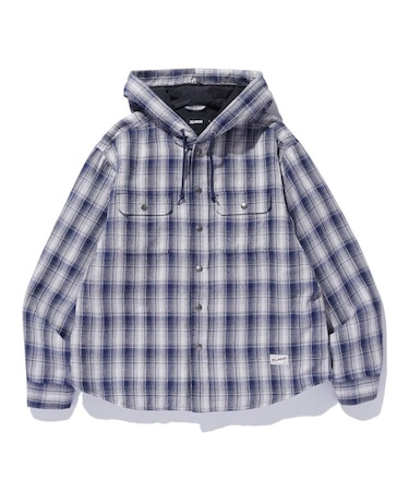 HOODED FLANNEL SHIRT