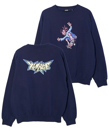 BURNING MONSTER CREWNECK SWEATSHIRT