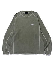CONTRAST STITCH L/S TEE