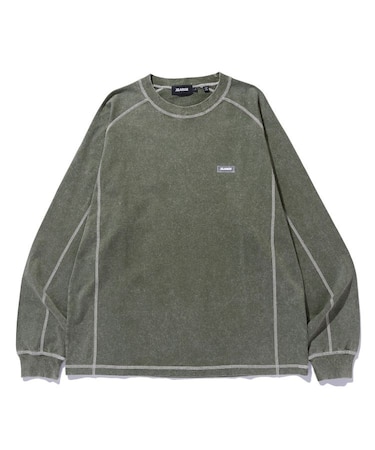 CONTRAST STITCH L/S TEE
