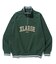 STRIPED RIB HALF ZIP SWEATSHIRT