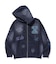 MULTI LOGO ZIP UP HOODED SWEATSHIRT