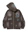 MULTI LOGO ZIP UP HOODED SWEATSHIRT