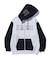 COLOR BLOCK ZIP HOODED SWEATSHIRT