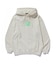 FLUORESCENT EMBROIDERED HOODED SWEATSHIRT
